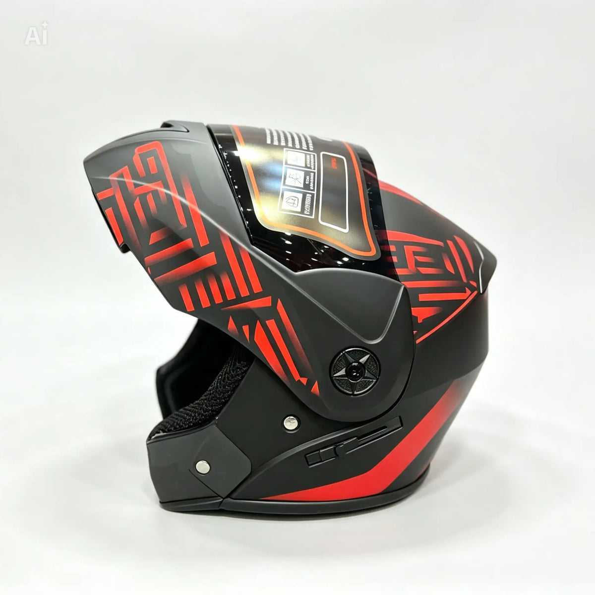 Adora Helmet Flip Up - Red black
