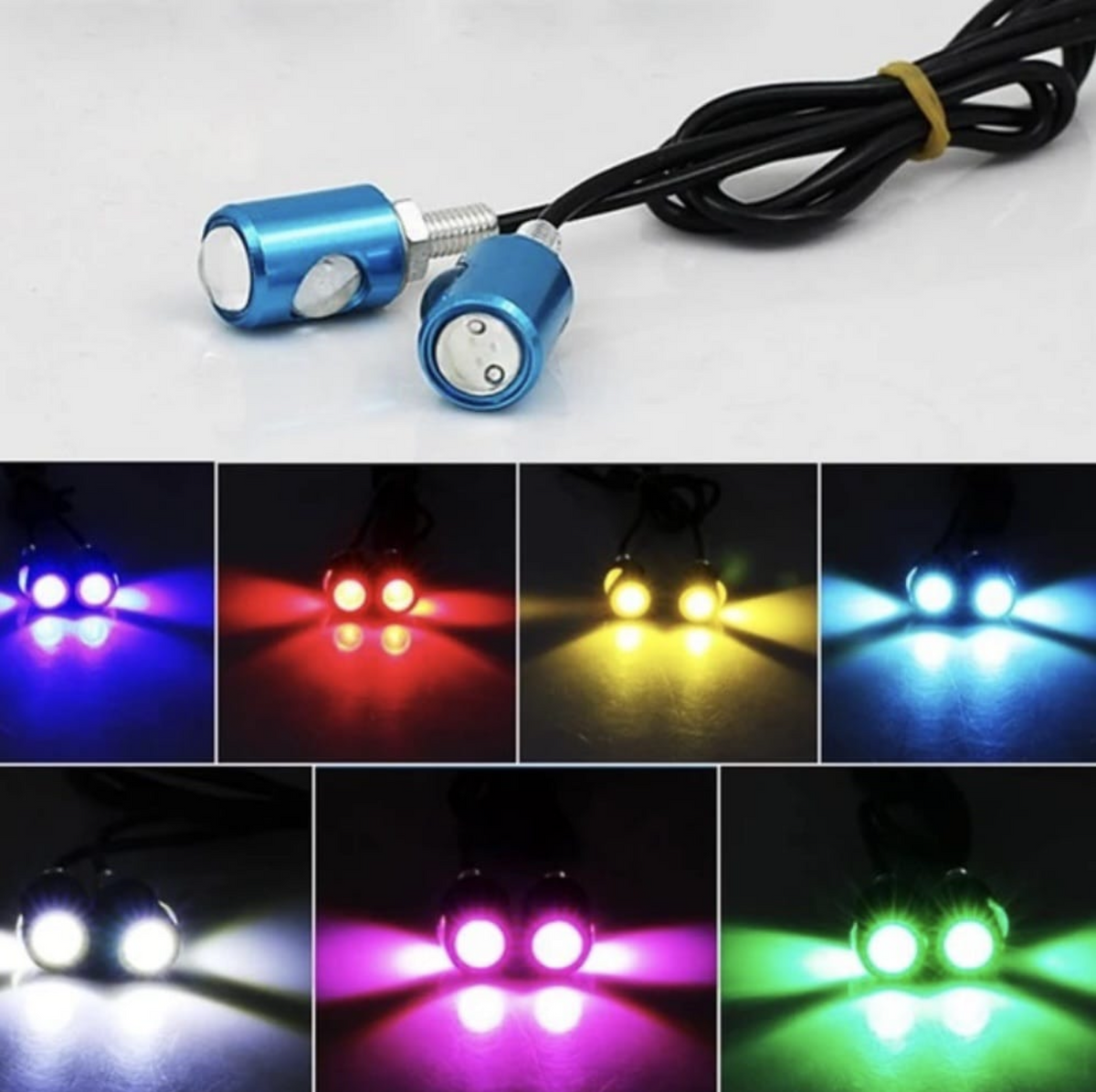 Small LED Side Indicators & Number Plate Nuts (2pc Pack)