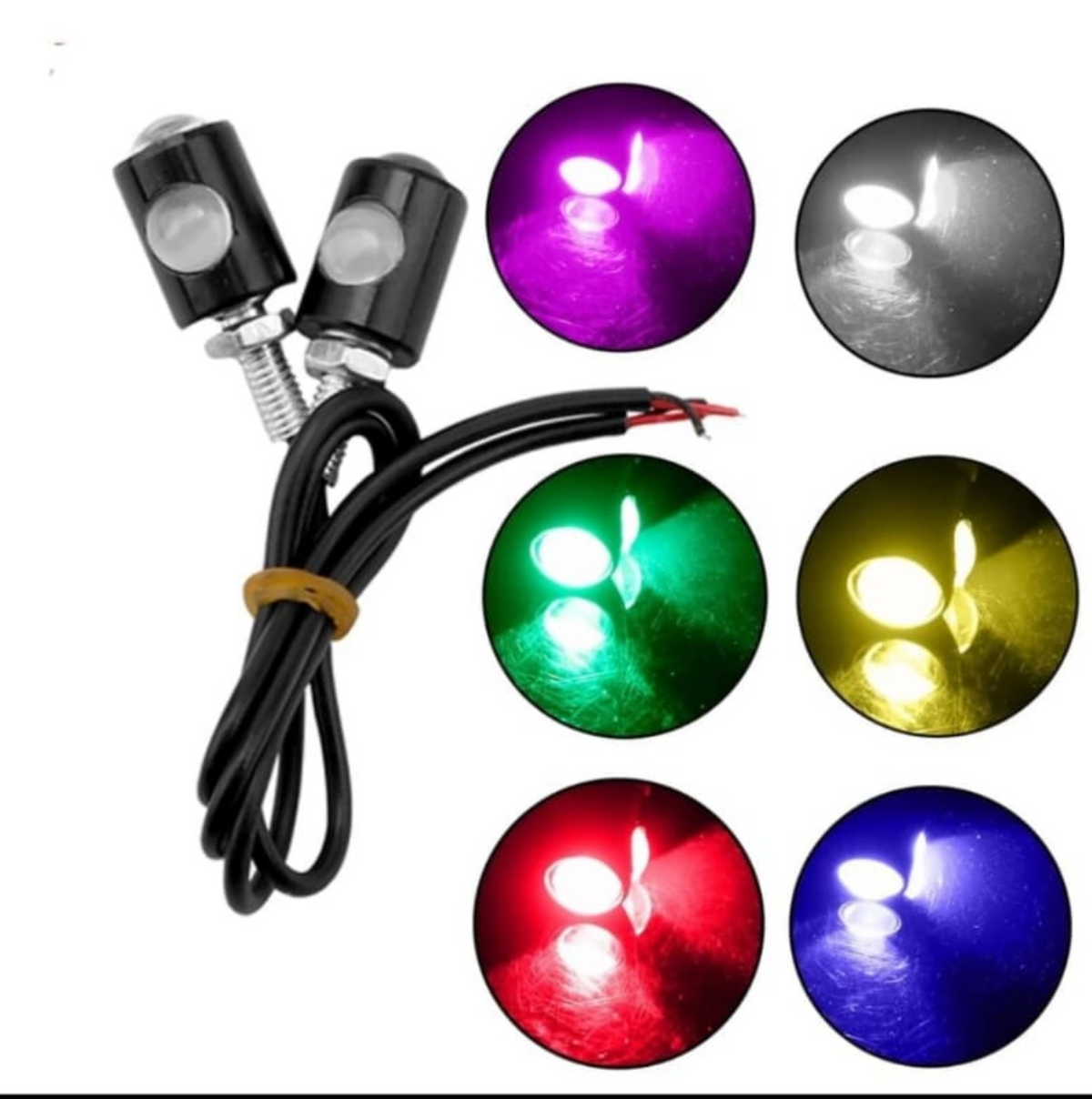 Small LED Side Indicators & Number Plate Nuts (2pc Pack)