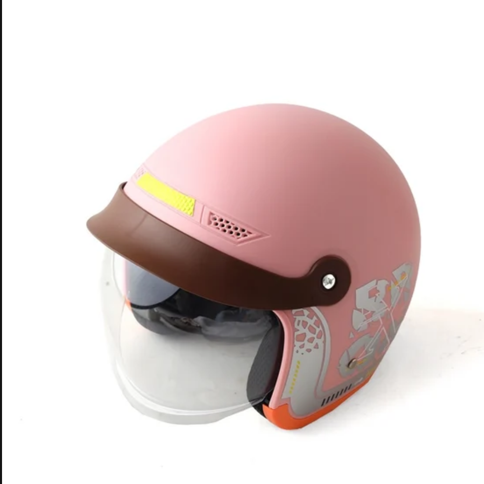 Half face Pink helmet