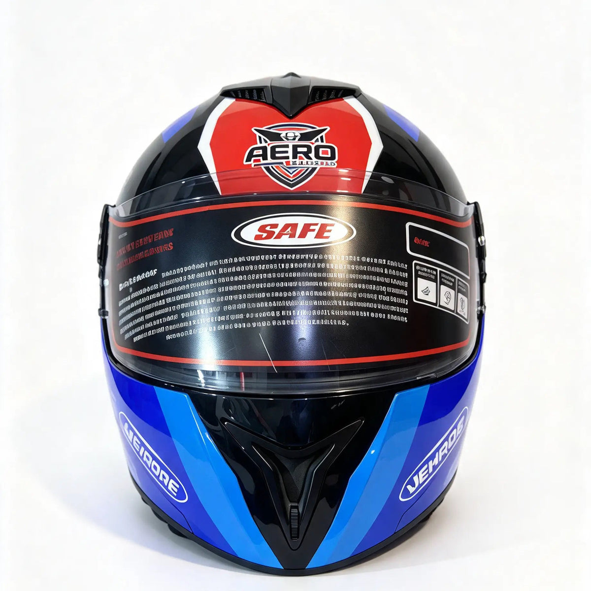 Aero / Vector style full-face motorcycle helmet