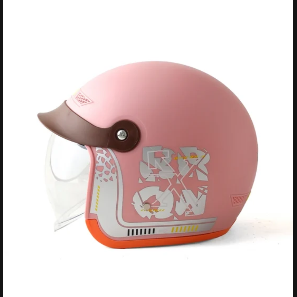 Half face Pink helmet