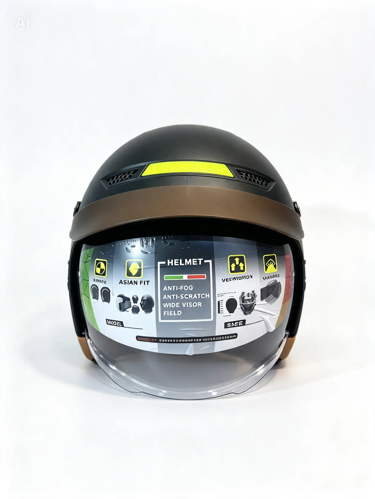 Helmet Cap for Scooty and Motorcycle black clr