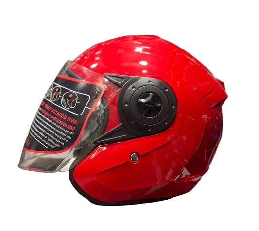 Half face helmet chine