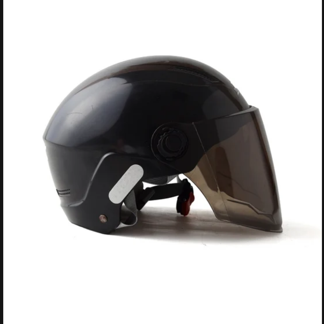 BLACK. ABS WITH COMFORTABLE INNER PADDING .Half FACE Helmet (JACK NO 357)