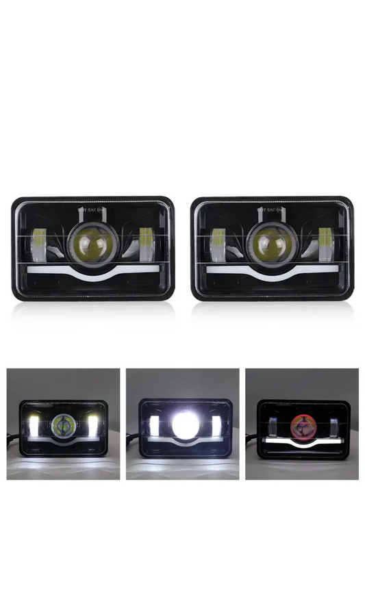LED Headlight Panel 6x4 Inch - Bikes & Jeep