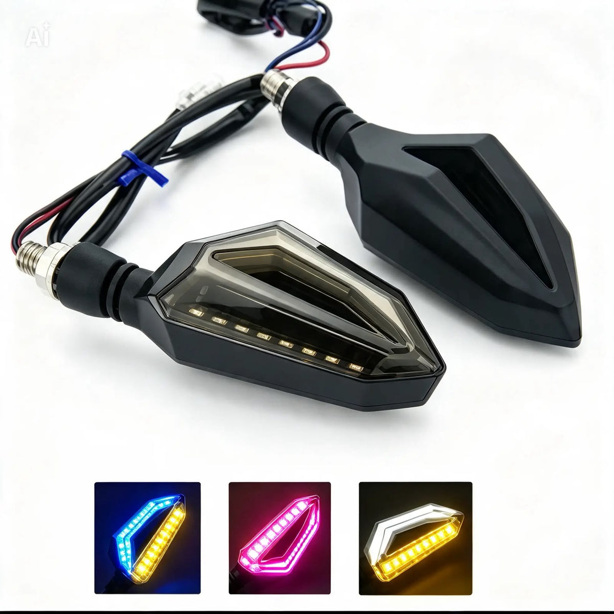 Motorcycle Eagle Eye Lava Style LED Turn Signal Indicators 2 pcs