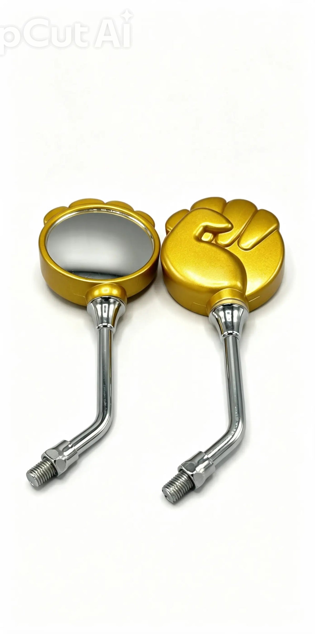 Round Side Mirror - Golden